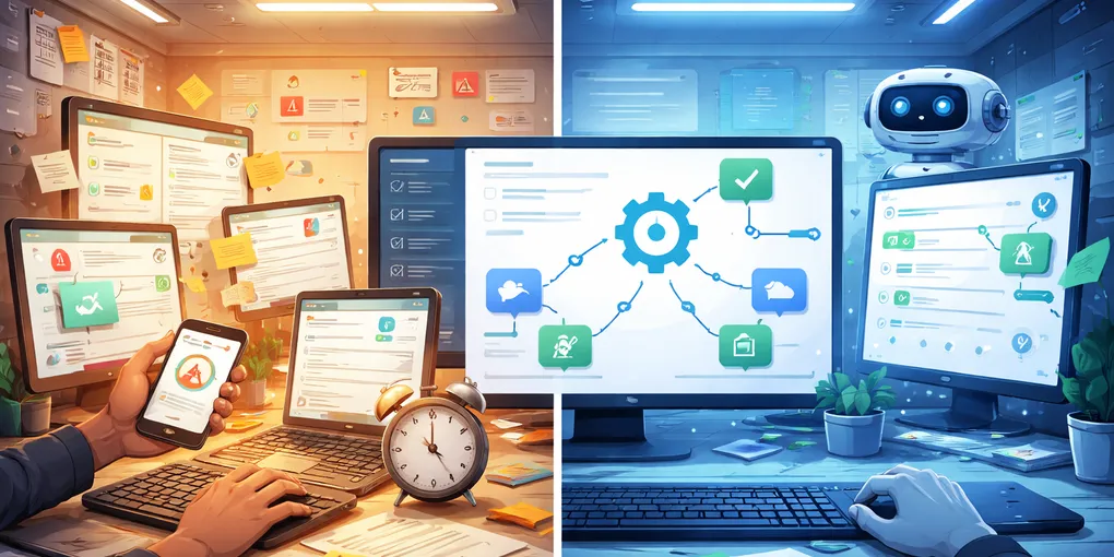 Editorial hero image for the core concept of this post. 6 rules to lock down before building web automation and ops systems