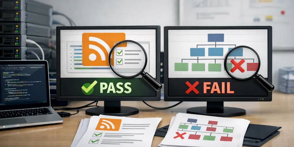 Editorial hero image for the core concept of this post. How to turn RSS and sitemap checks into a release gate
